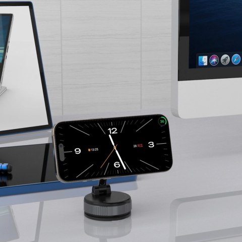 Uchwyt samochodowy Wozinsky WUSM-01 magnetyczny na deskę rozdzielczą/szybę - czarny