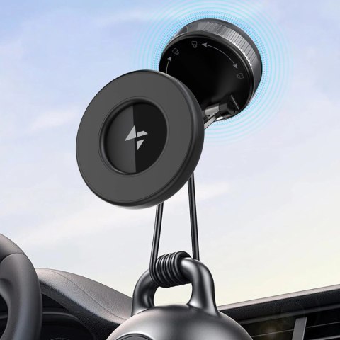 Uchwyt samochodowy Wozinsky WUSM-01 magnetyczny na deskę rozdzielczą/szybę - czarny