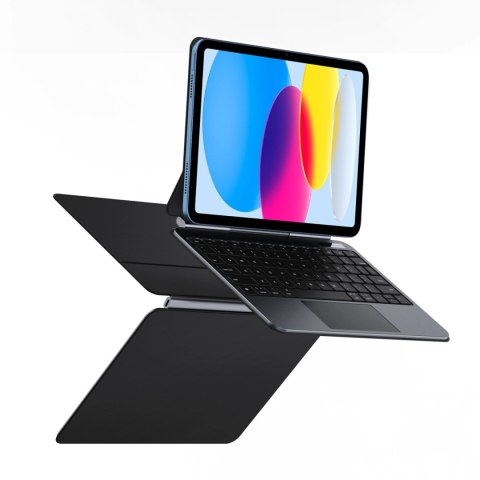Etui z klawiaturą Dux Ducis (MK series) na iPad 10" (2022) iPad 11" (2025) - czarne