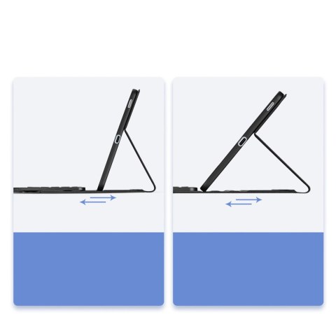 Etui z klawiaturą Dux Ducis (TK series) na Samsung Tab S10 FE+ (Plus) - czarne