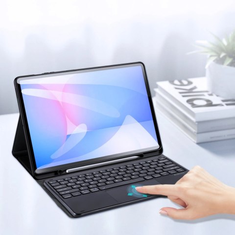 Etui z klawiaturą Dux Ducis (TK series) na Samsung Tab S10 FE+ (Plus) - czarne
