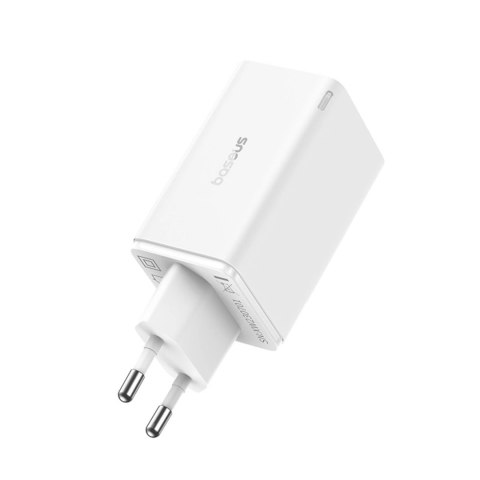 Ładowarka Baseus GaN6 Pro 65W 2 x USB-C 2 x USB-A z czarnym kablem USB-C 100W 1m - biała