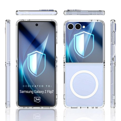 Etui 3mk Armor MagCase na Samsung Galaxy Z Flip 7 - przezroczyste