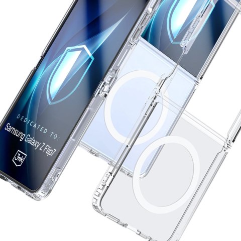 Etui 3mk Armor MagCase na Samsung Galaxy Z Flip 7 - przezroczyste