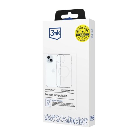 Etui 3mk Armor MagCase na iPhone 15 - przezroczyste
