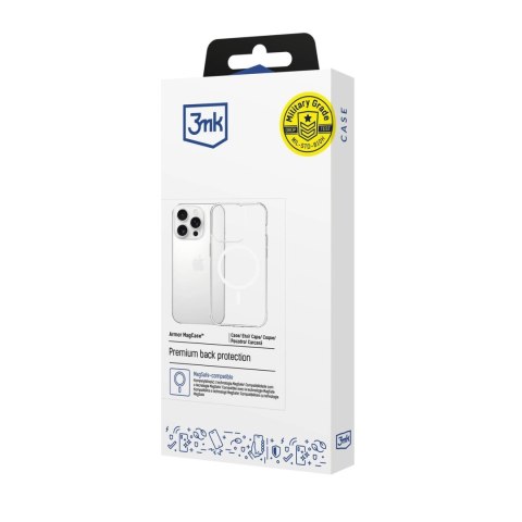 Etui 3mk Armor MagCase na iPhone 16 Pro Max - przezroczyste