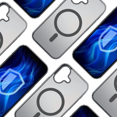 Etui 3mk Frosty MagCase na iPhone 16 Plus - czarne Etui 3mk Frosty MagCase na iPhone 16 Plus - czarne