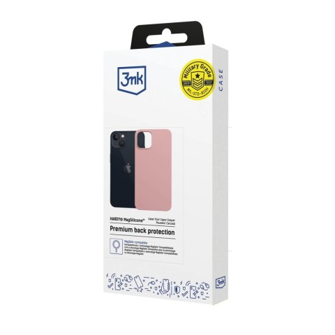 Etui 3mk Hardy MagSilicone na Apple iPhone 15 Plus - różowe Etui 3mk Hardy MagSilicone na Apple iPhone 15 Plus - różowe