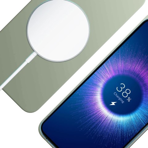 Etui 3mk Hardy MagSilicone na Apple iPhone 15 Plus - zielone Etui 3mk Hardy MagSilicone na Apple iPhone 15 Plus - zielone