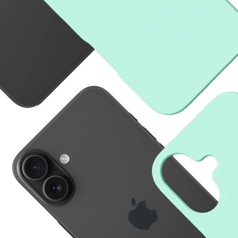Etui 3mk Hardy MagSilicone na Apple iPhone 16 Plus - miętowe Etui 3mk Hardy MagSilicone na Apple iPhone 16 Plus - miętowe