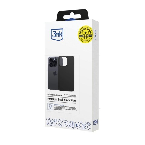 Etui 3mk Hardy MagSilicone na Apple iPhone 16 Pro Max - szare Etui 3mk Hardy MagSilicone na Apple iPhone 16 Pro Max - szare