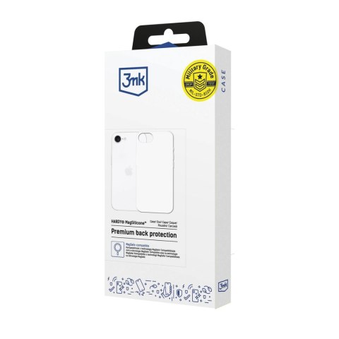 Etui 3mk Hardy MagSilicone na Apple iPhone 16E - białe Etui 3mk Hardy MagSilicone na Apple iPhone 16E - białe