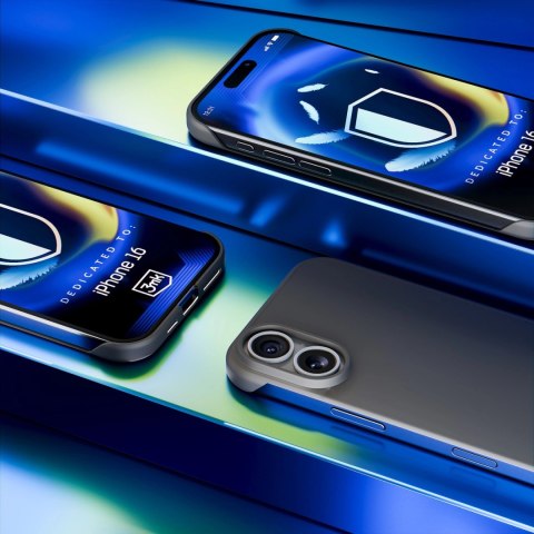 Etui 3mk Just20g Matt Case na Apple iPhone 16 - czarne matowe Etui 3mk Just20g Matt Case na Apple iPhone 16 - czarne matowe