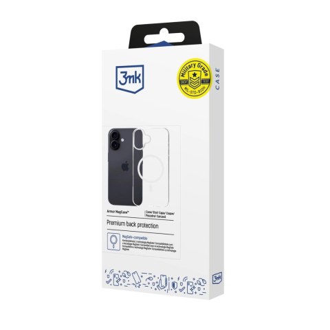 Etui 3mk Armor MagCase na iPhone 16 Plus - przezroczyste