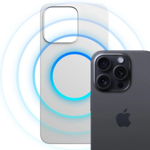 Etui 3mk Hardy MagSilicone na Apple iPhone 15 Pro Max - białe Etui 3mk Hardy MagSilicone na Apple iPhone 15 Pro Max - białe