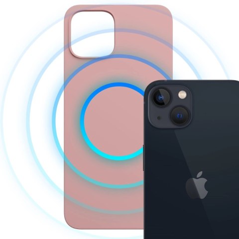 Etui 3mk Hardy MagSilicone na Apple iPhone 15 - różowe Etui 3mk Hardy MagSilicone na Apple iPhone 15 - różowe