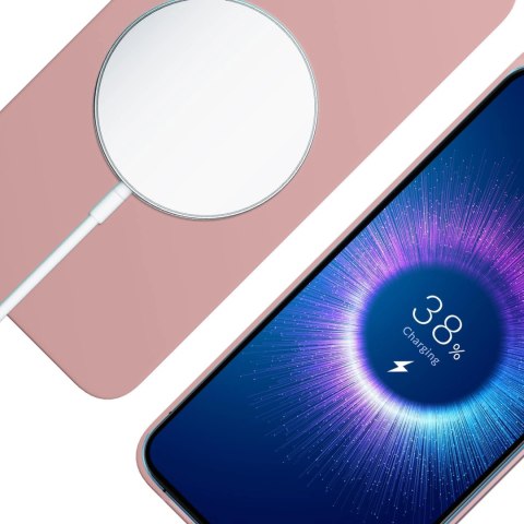 Etui 3mk Hardy MagSilicone na Apple iPhone 15 - różowe Etui 3mk Hardy MagSilicone na Apple iPhone 15 - różowe