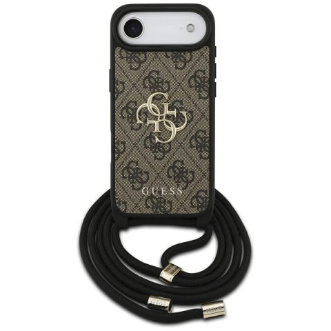 Etui Guess 4G Big Logo Cord Stap Crossbody na iPhone 17 Air - brązowe