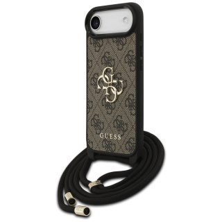 Etui Guess 4G Big Logo Cord Stap Crossbody na iPhone 17 Air - brązowe