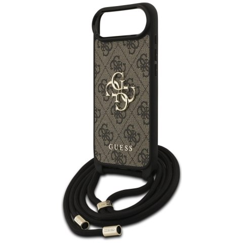 Etui Guess 4G Big Logo Cord Stap Crossbody na iPhone 17 Air - brązowe
