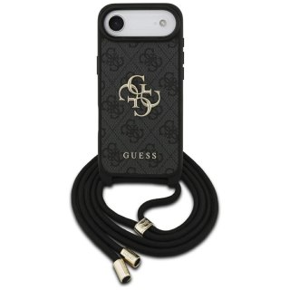 Etui Guess 4G Big Logo Cord Stap Crossbody na iPhone Air - czarne