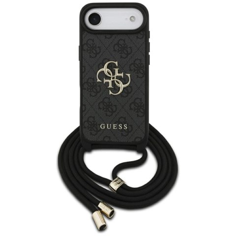 Etui Guess 4G Big Logo Cord Stap Crossbody na iPhone Air - czarne