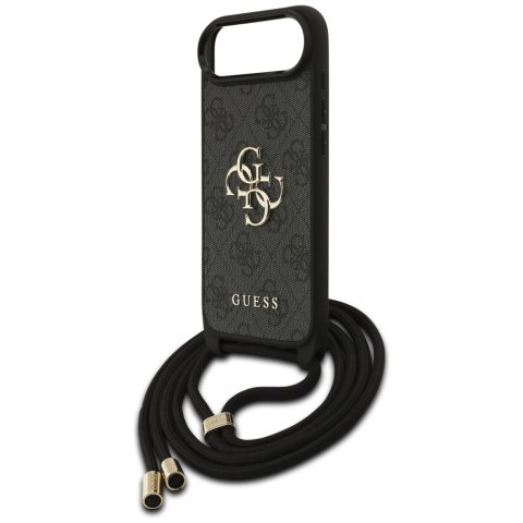Etui Guess 4G Big Logo Cord Stap Crossbody na iPhone Air - czarne
