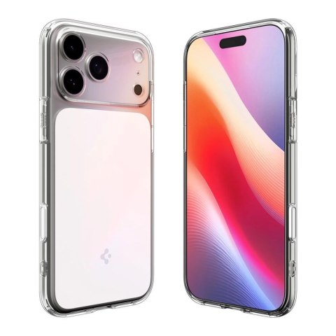 Etui Spigen Ultra Hybrid "T" MagSafe na iPhone 17 Pro - przezroczysto-białe