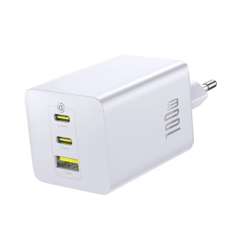 Ładowarka sieciowa Baseus EnerFill FE11 2 x USB-C / USB-A 100W - biała