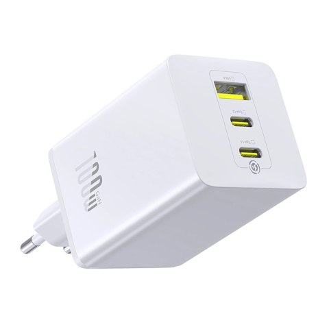Ładowarka sieciowa Baseus EnerFill FE11 2 x USB-C / USB-A 100W - biała