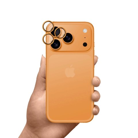 Szkło na obiektyw 3mk HARDY Lens Protection Pro do iPhone 17 Pro / 17 Pro Max - pomarańczowe Szkło na obiektyw 3mk HARDY Lens Protection Pro do iPhone 17 Pro / 17 Pro Max - pomarańczowe