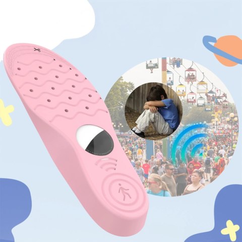 Wkładki do butów - etui ochronne na AirTag (155mm-170mm) - różowe