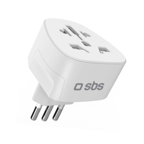 Adapter podróżny SBS IT - uniwersalny - biały Adapter podróżny SBS IT - uniwersalny - biały