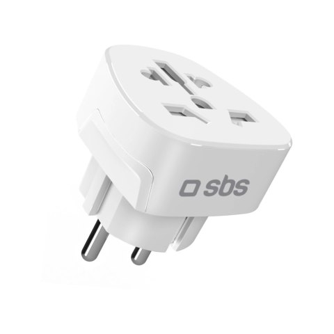 Adapter podróżny SBS Shucko/EU - uniwersalny - biały Adapter podróżny SBS Shucko/EU - uniwersalny - biały