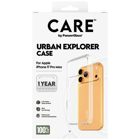 Etui CARE by PanzerGlass Flagship Urban Explorer w. Clear Frame na iPhone 17 Pro Max - przezroczyste
