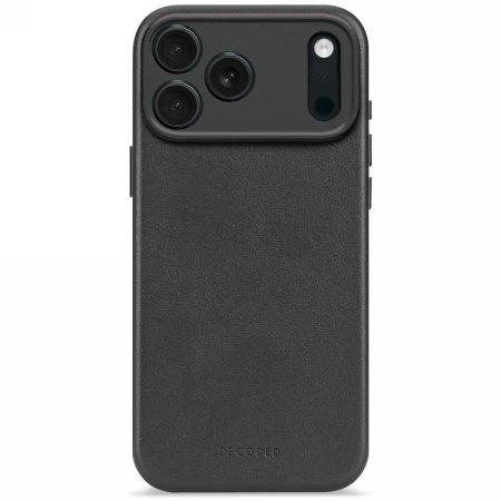 Etui Decoded Leather Backcover MagSafe na iPhone 17 Pro - czarne