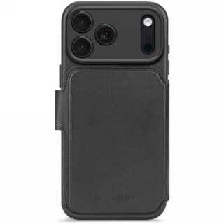 Etui Decoded Leather Detachable Wallet MagSafe na iPhone 17 Pro Max - czarne