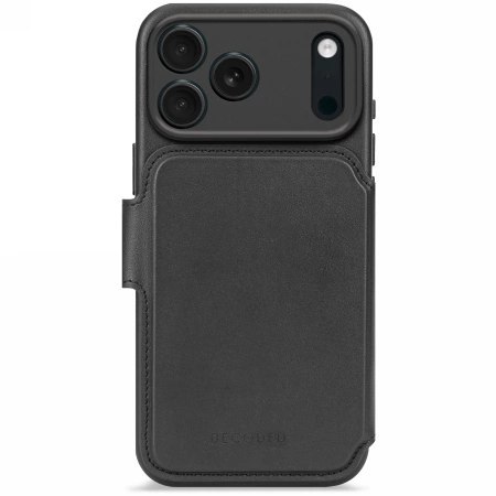 Etui Decoded Leather Detachable Wallet MagSafe na iPhone 17 Pro Max - czarne