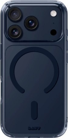 Etui Laut Crystal Fluro MagSafe na iPhone 17 Pro Max - przezroczysto-granatowe