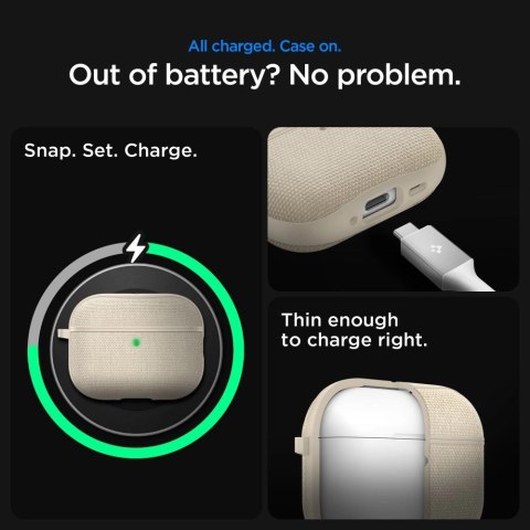 Etui Spigen Urban Fit na AirPods 3 - beżow