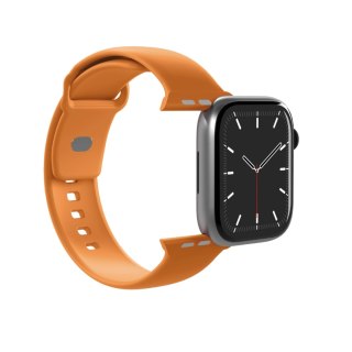 Pasek silikonowy Puro Icon do Apple Watch 44 / 45 / 46 / 49 mm - pomarańczowy