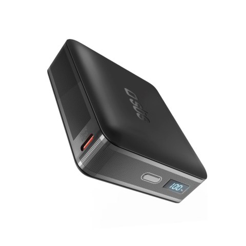 Powerbank SBS HD 65W 20000mAh USB-C z wyświetlaczem LCD - czarny