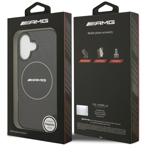 Etui AMG nauble Layer Transparent Smocked MagSafe na iPhone 17 - czarne