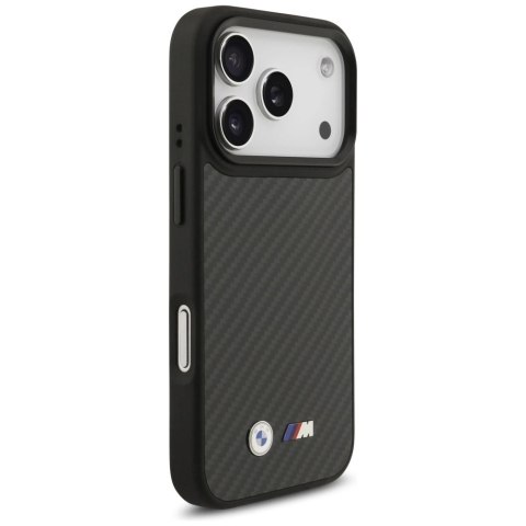 Etui BMW M Kevlar Matt MagSafe na iPhone 17 Pro - czarne