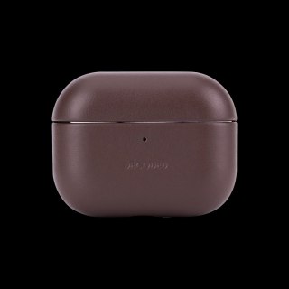 Etui Decoded Leather Case na AirPods Pro 3 - brązowe