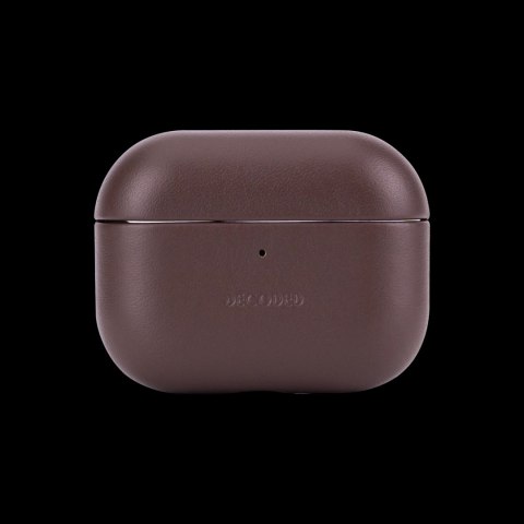 Etui Decoded Leather Case na AirPods Pro 3 - brązowe