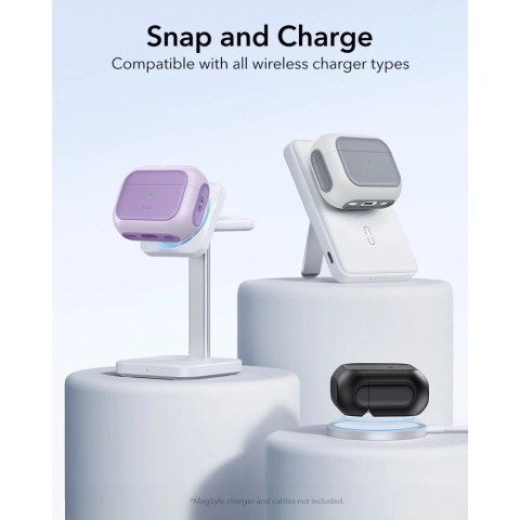 Etui ESR Orbit Halolock MagSafe na AirPods Pro - fioletowe