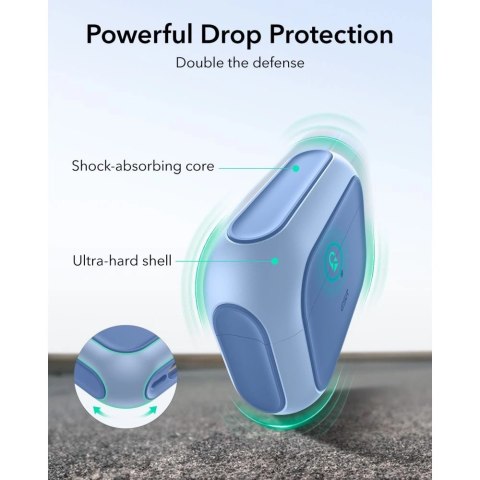 Etui ESR Orbit Halolock MagSafe na AirPods Pro - niebieskie