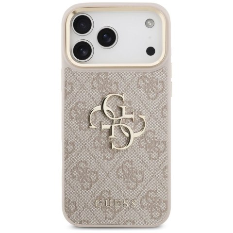 Etui Guess 4G Big 4G Classic Logo Big Strap Metal Buttons na iPhone 17 Pro Max - różowe