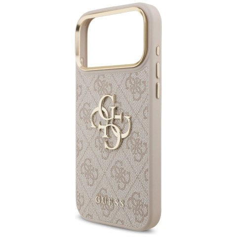 Etui Guess 4G Big 4G Classic Logo Big Strap Metal Buttons na iPhone 17 Pro Max - różowe